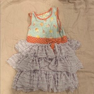 Matilda Jane Blue and Pink Cupcake Dress